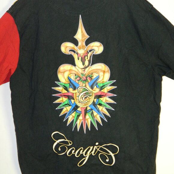 Coogi Australia VintageY2K Short Sleeve Graphic Golf Polo Shirt Blue Size 3XL - Picture 10 of 16